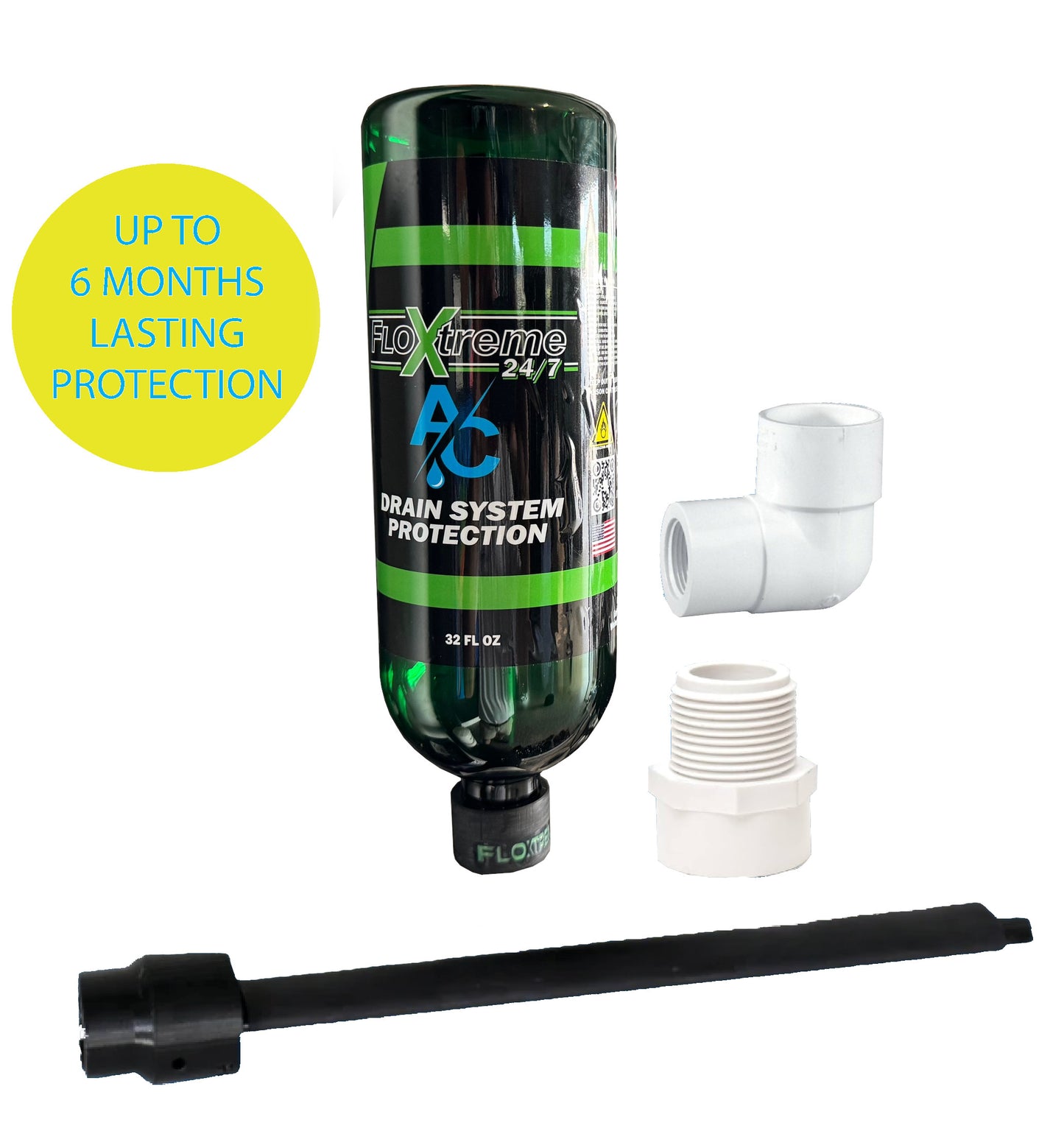 FLOXTREME 24/7 - AUTOMATIC AIR CONDITIONING DRAIN LINE CLEANING SYSTEM *COMPLETE KIT*